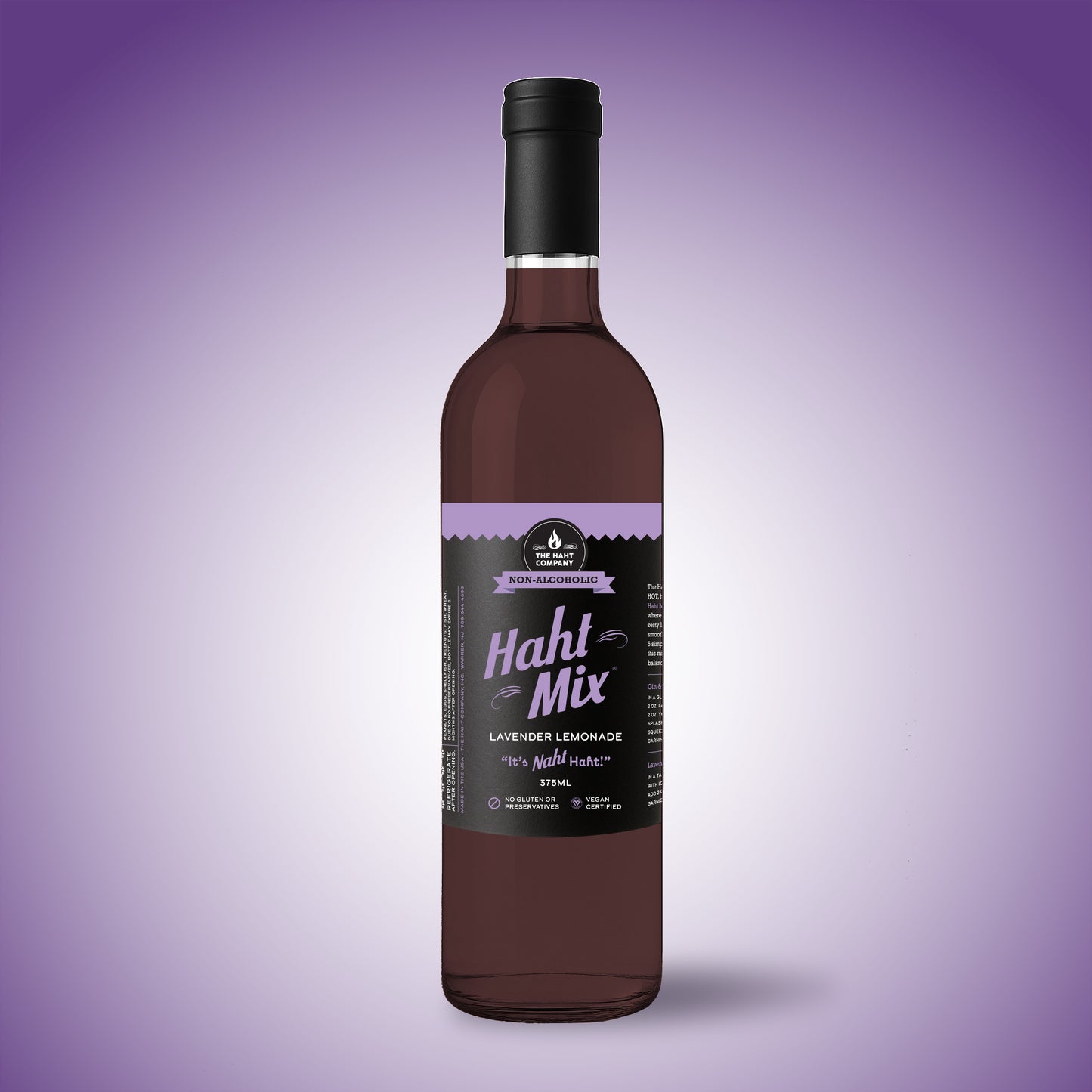 Haht Mix: Lavender Lemonade (375ml) approx 12oz.